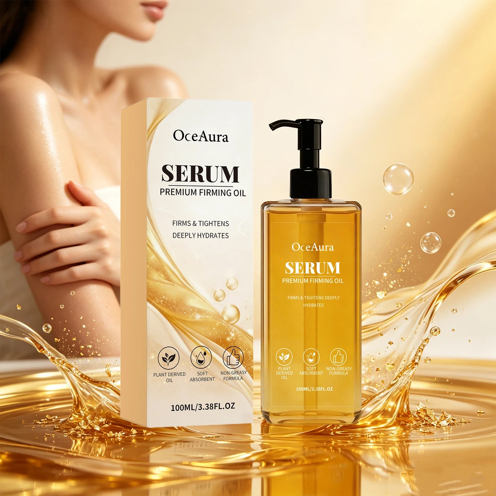 Firming Body Oil for Skin Tightening and Hydration - 2