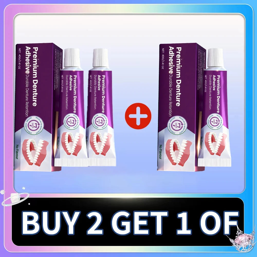 Thermoplastic Denture Adhesive for Secure Long Lasting Hold and Comfort