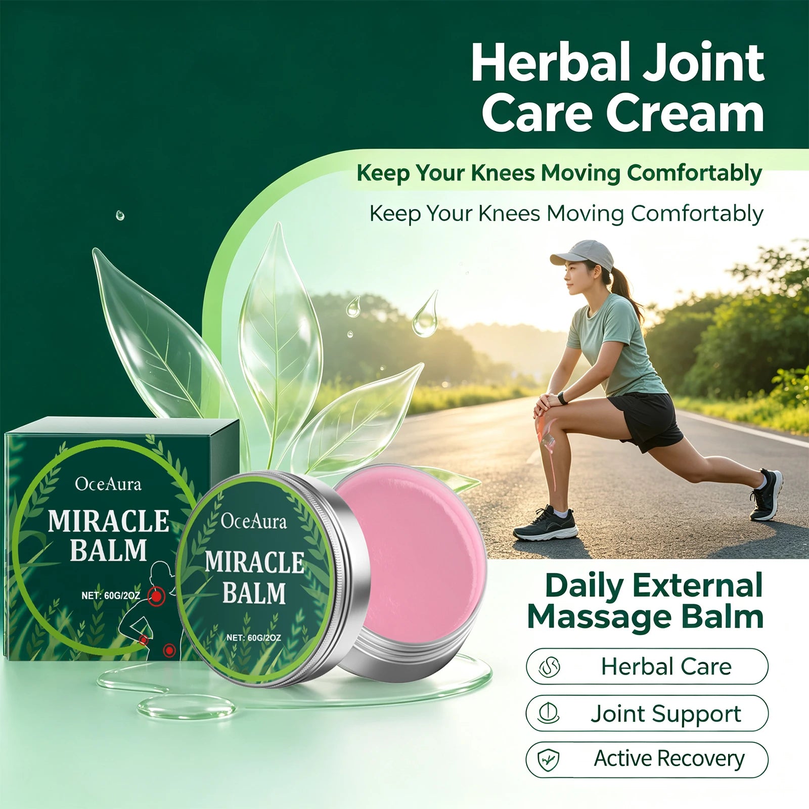 Herbal Muscle and Joint Relief Massage Balm for Daily Body Recovery - 6