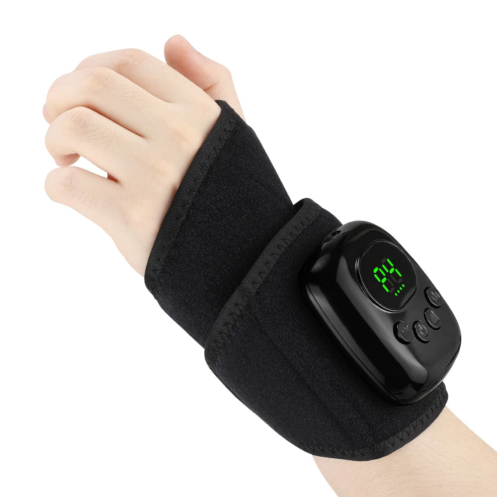 Cordless Heated Air Compression Wrist Massager for Pain Relief