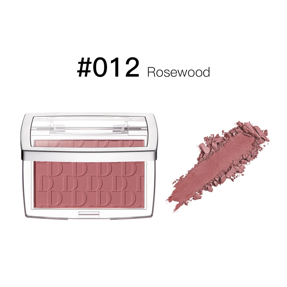 Matte Embossed Blush Palette with Brush for Natural Long Lasting Glow - 27