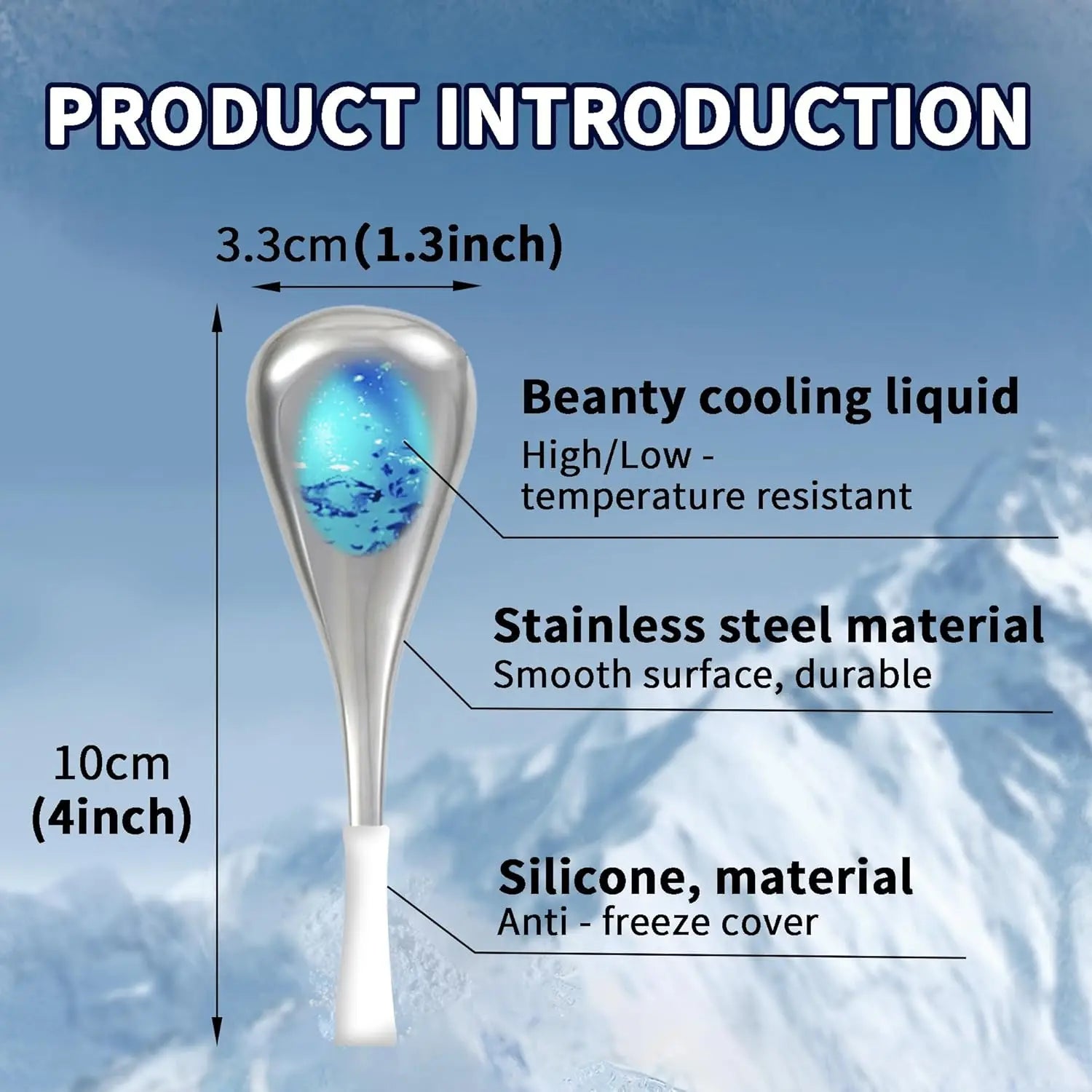 Stainless Steel Cooling Cryo Sticks for Facial Puffiness and Rejuvenation - 5
