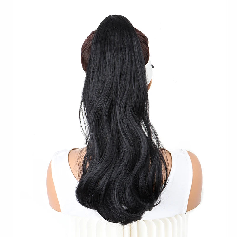 18-Inch Wavy Claw Clip Ponytail Hair Extension - 10