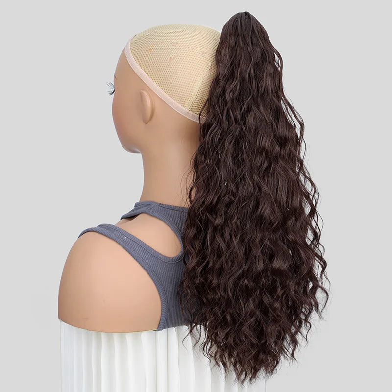 20-Inch Wavy Curly Claw Clip Ponytail Extension