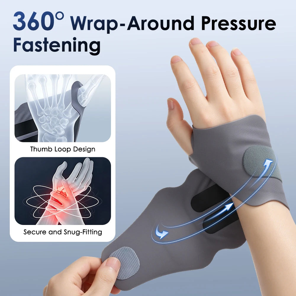 Electric Microcurrent Wrist Massager for Pain Relief and Support - 10