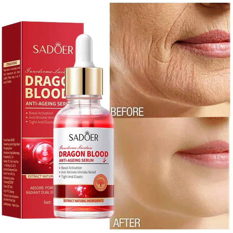 Anti-Aging Dragon Blood Facial Serum for Wrinkle Reduction and Firming