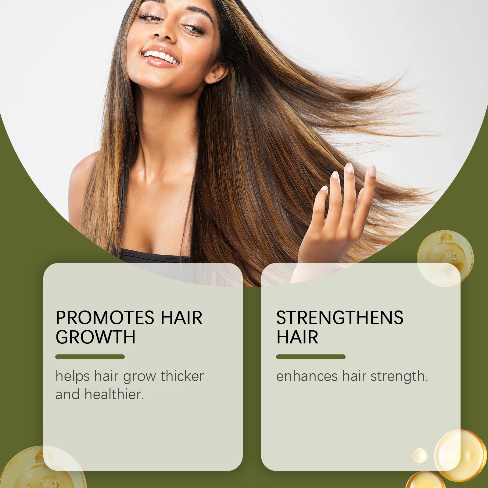Nourishing Herbal Hair Growth Oil for Damaged Hair Repair and Strength - 4