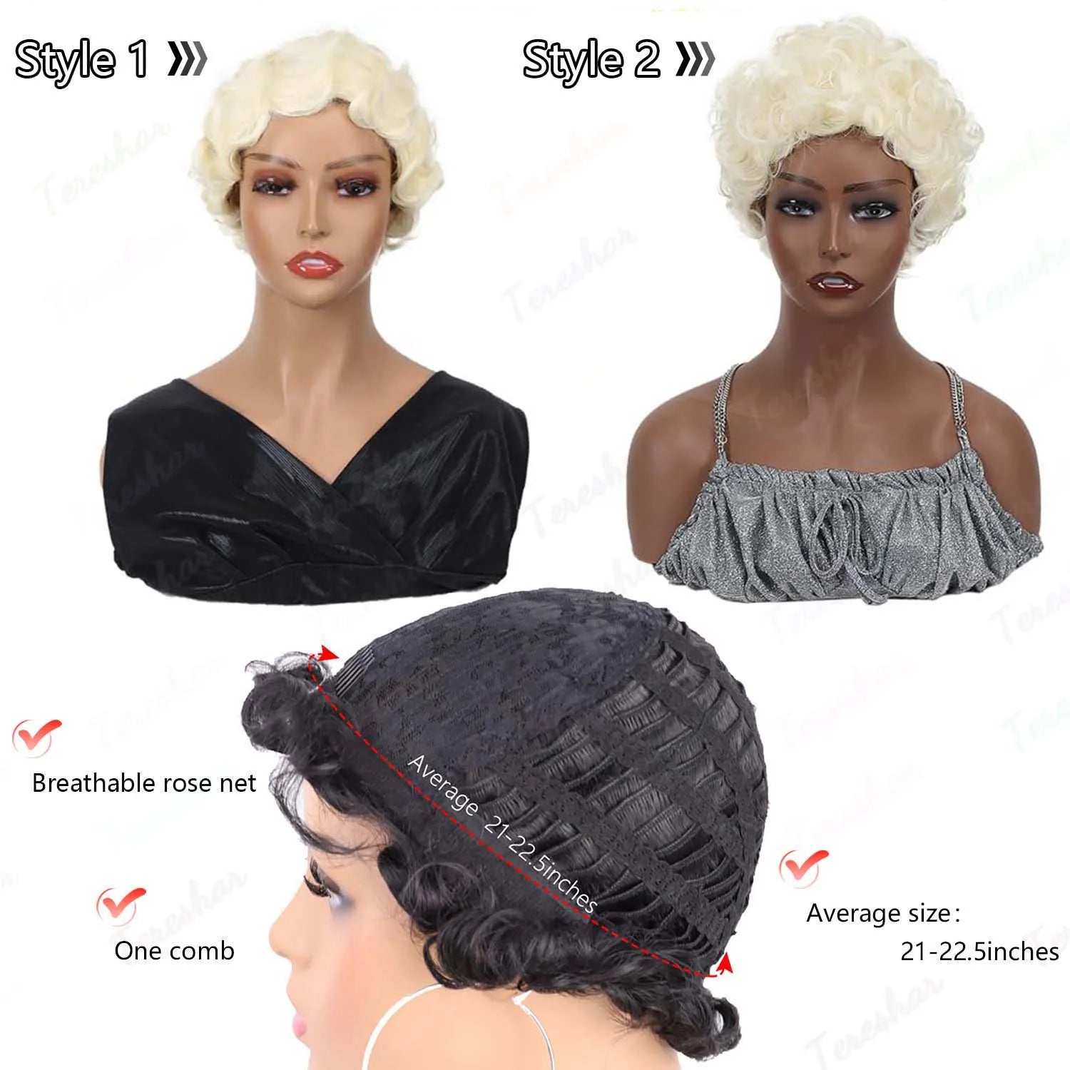 Short Finger Wave Pixie Cut Wig for Women Stylish Daily Cosplay Hair - 6