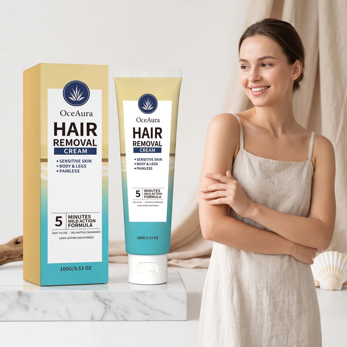 Painless Hair Removal Cream for Full Body and Sensitive Skin