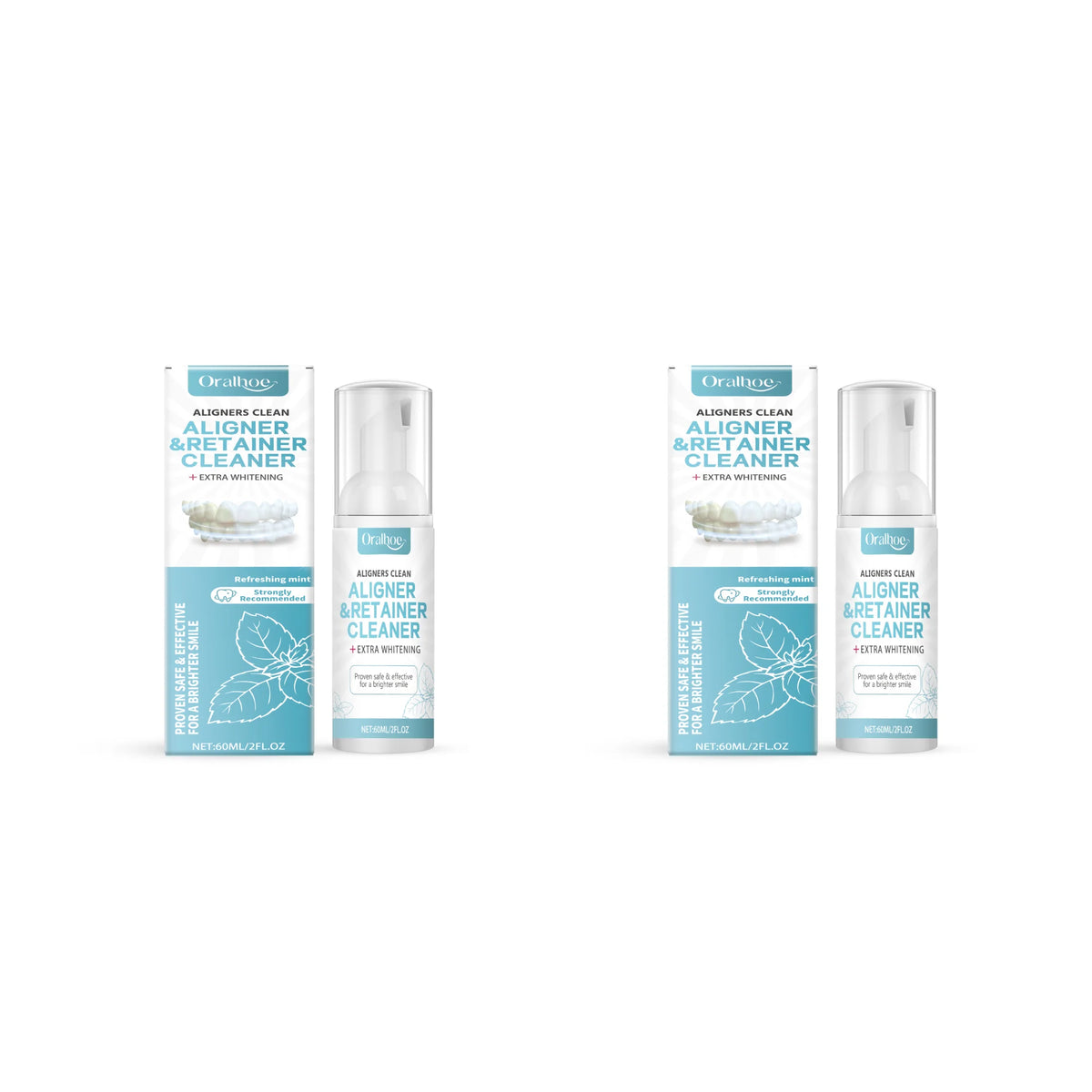 Refreshing Aligner and Retainer Cleaning Foam for Daily Oral Hygiene
