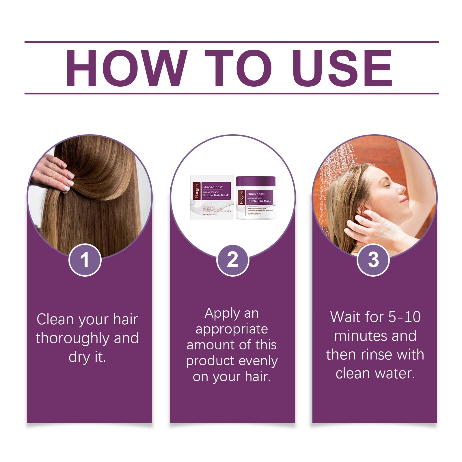 Purple Hair Mask and Shampoo Set for Blonde Hair Color Protection - 13