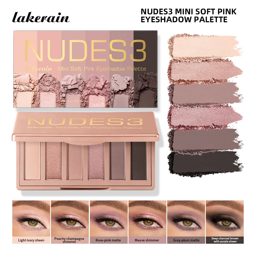 Neutral Matte and Shimmer Eyeshadow Palette for Daily Makeup