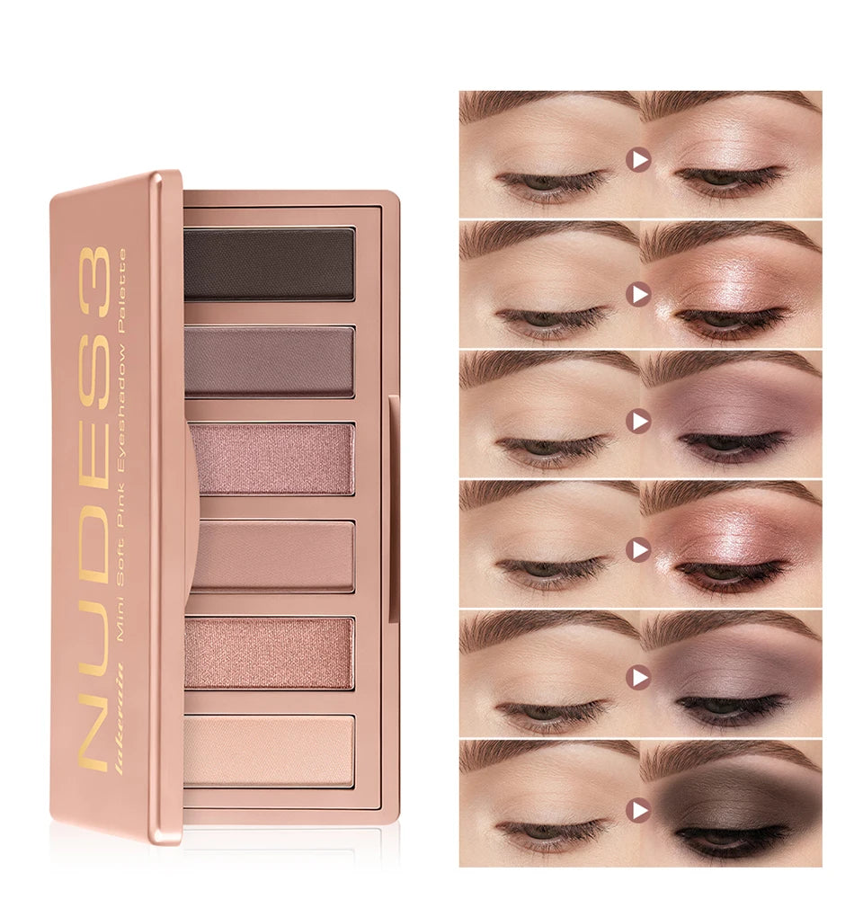 Neutral Matte and Shimmer Eyeshadow Palette for Daily Makeup