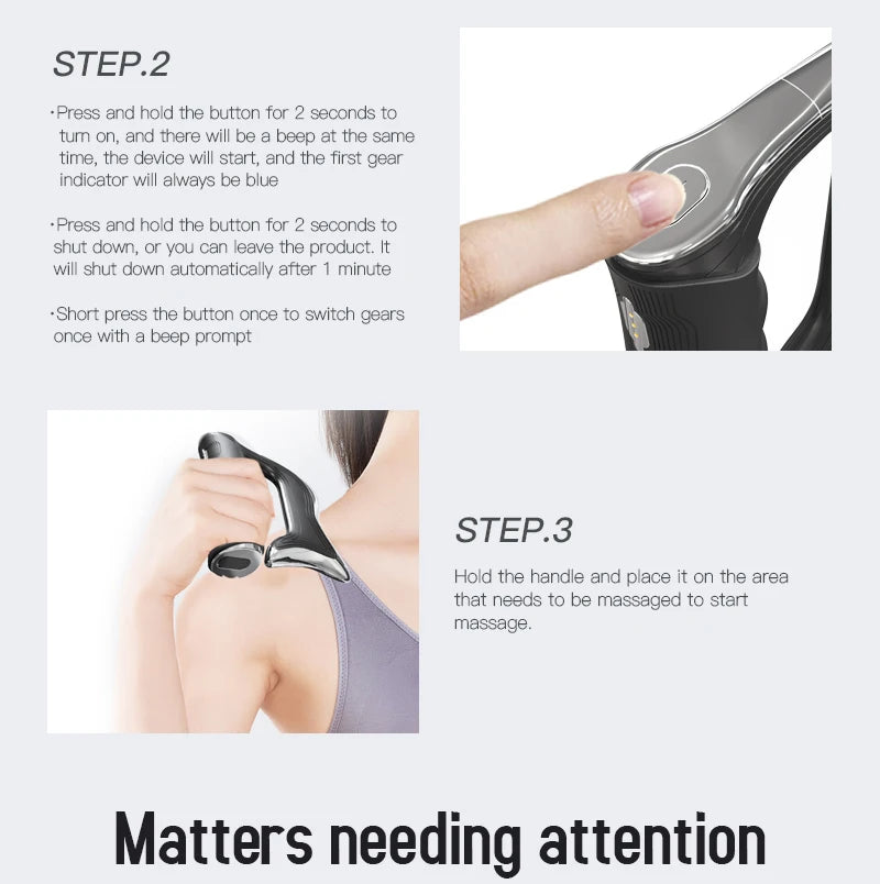 Electric Muscle Scraper Massager for Deep Tissue Relief and Recovery - 21