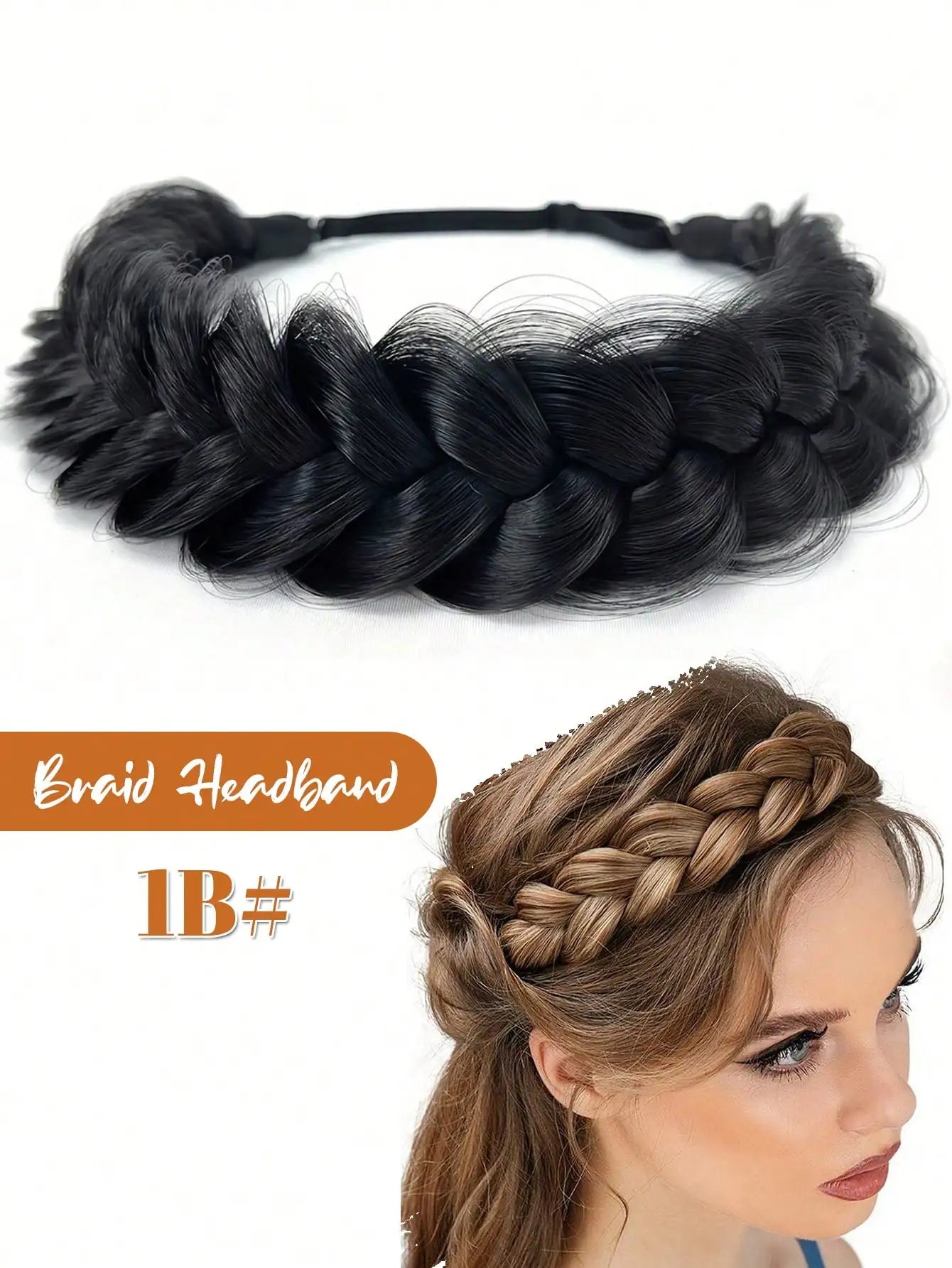 Braided Synthetic Hair Headband for Women and Girls - 17
