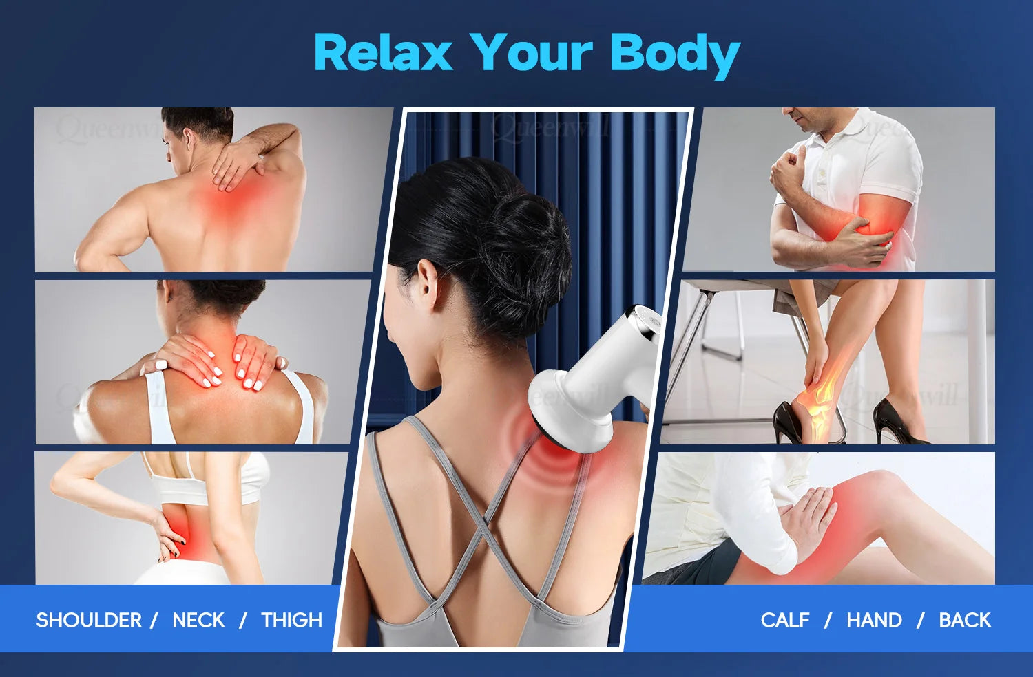 Portable Body Shaping and Deep Tissue Massage Gun for Fitness Recovery - 10