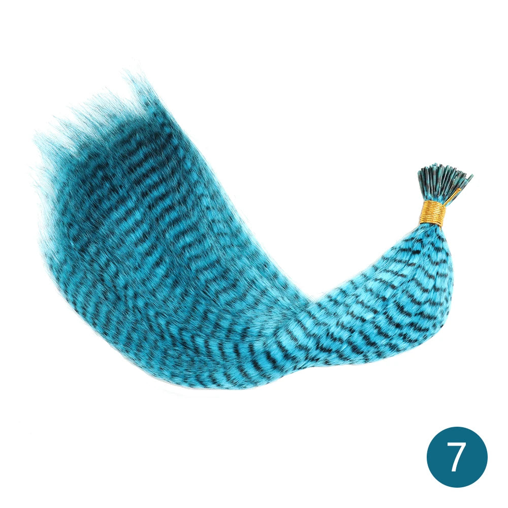 16-Inch Rainbow Feather Hair Extensions for Easy Highlights - 12