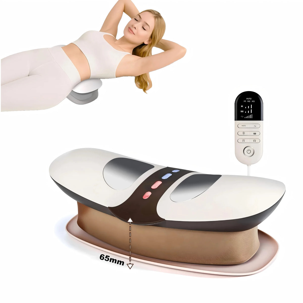 Electric Lumbar Stretcher with Vibration and Microcurrent Massage