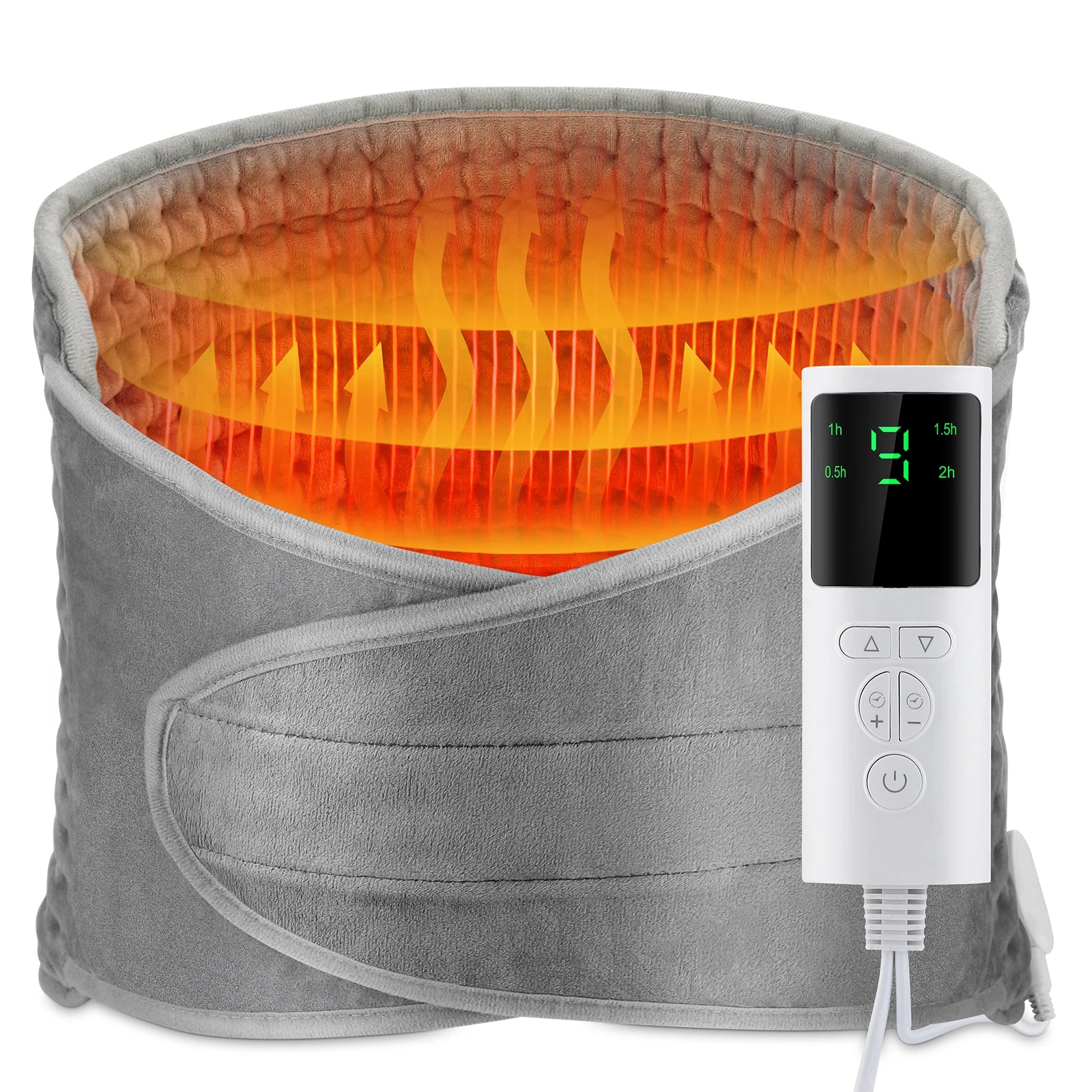 Electric Heated Lumbar Support Belt for Back Pain and Muscle Relief - 19