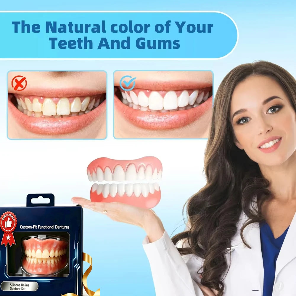 Custom-Fit Silicone Cosmetic Veneers for a Confident Smile
