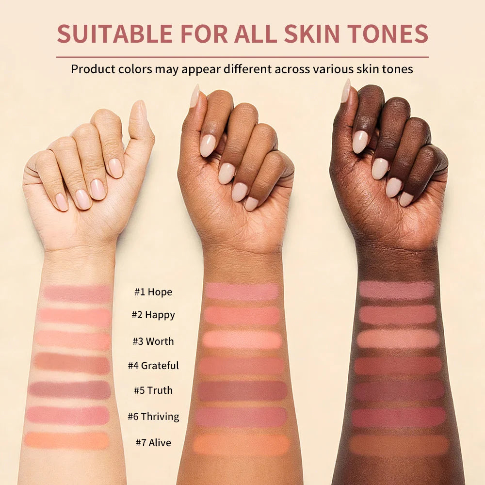 Matte Bouncy Cream-to-Powder Blush for Natural Long-Lasting Flush - 6