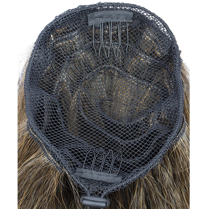 10-Inch Kinky Straight Drawstring Ponytail Hair Extension - 7
