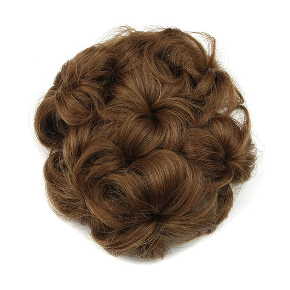 Curly Messy Hair Bun Scrunchie for Instant Volume - 8