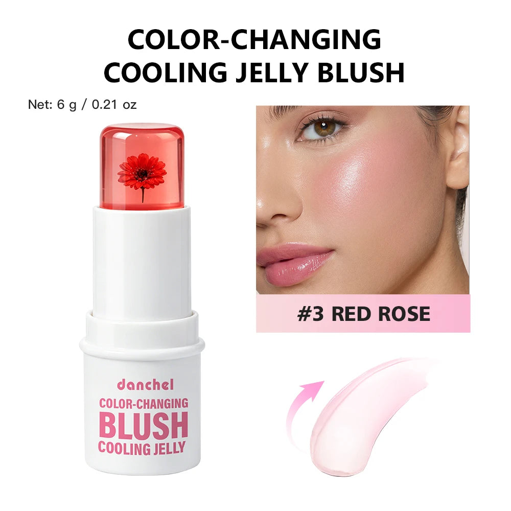 pH Adaptive Color Changing Jelly Blush for Lips Cheeks and Eyes