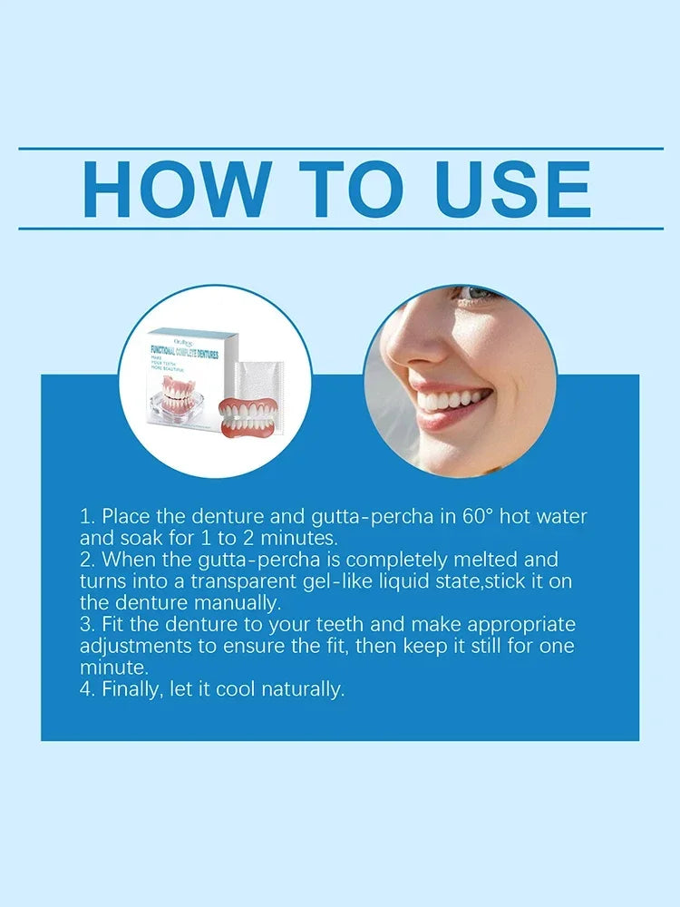 Instant Smile Temporary Dentures for Natural Looking Teeth