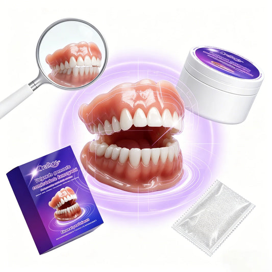 Soft Silicone Snap-On Denture Kit for Realistic Natural Looking Smile