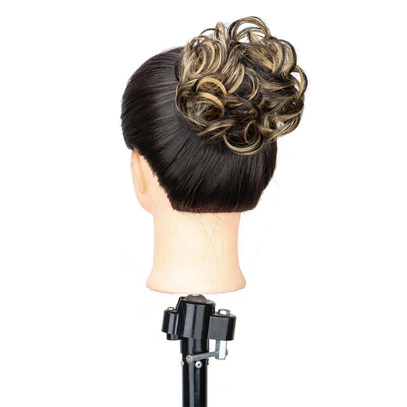 Messy Bun Hair Extension Scrunchie for Voluminous Updo Hairstyles - 8