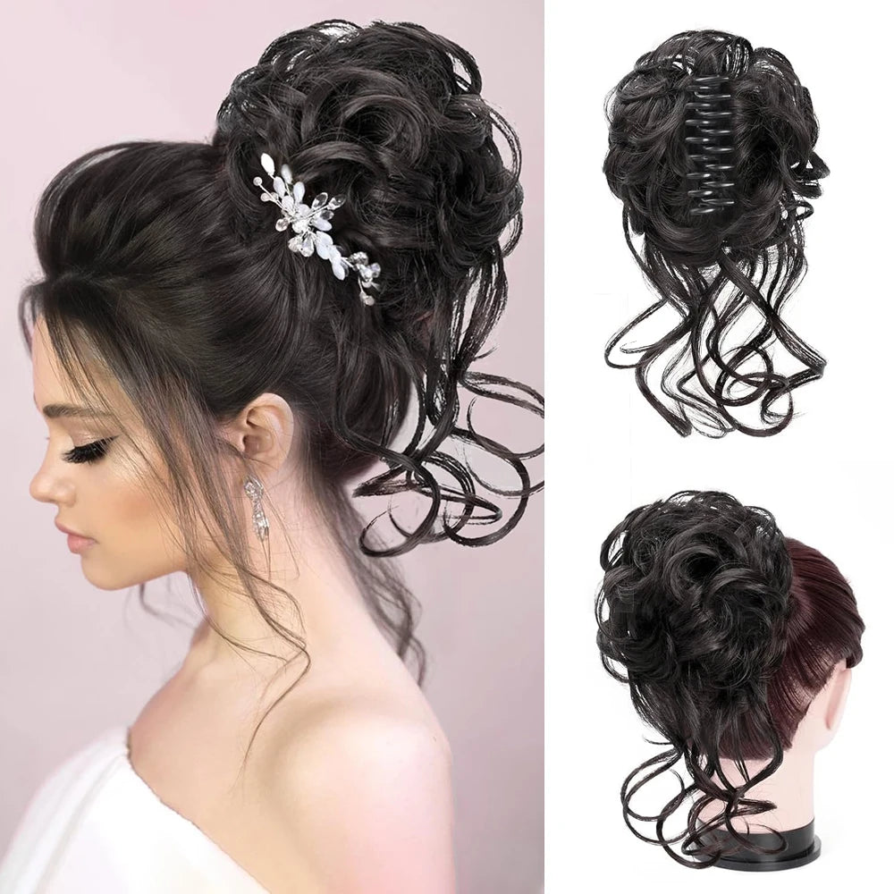 8-Inch Curly Claw Clip Ponytail Hair Extension for Instant Volume - 14