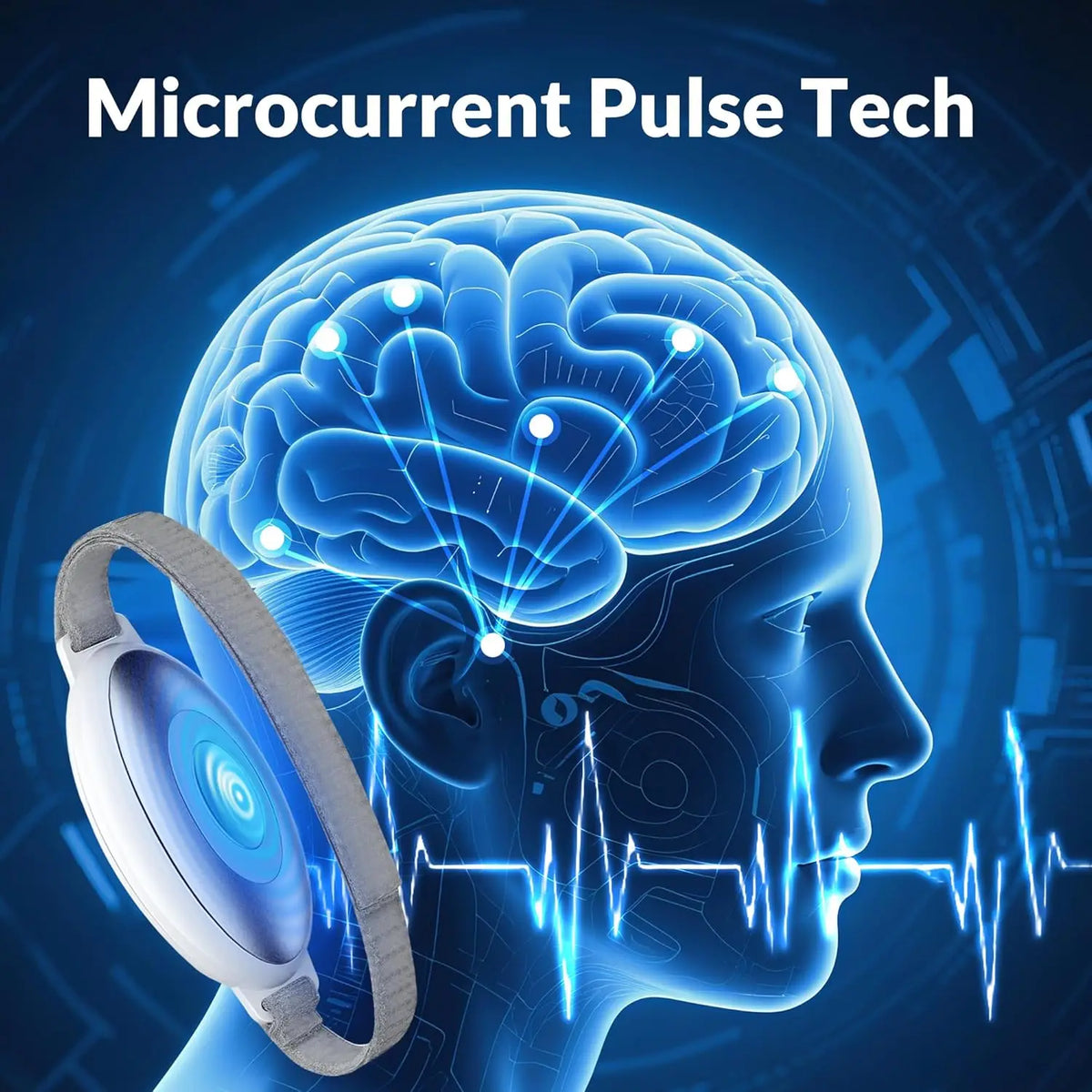 Handheld Microcurrent Pulse Sleep Aid Device for Insomnia and Anxiety