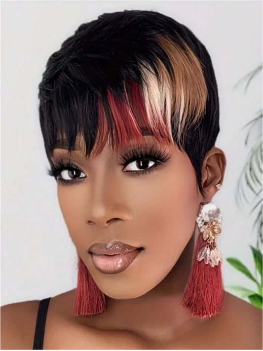Short Curly Pixie Cut Wig for Daily Wear