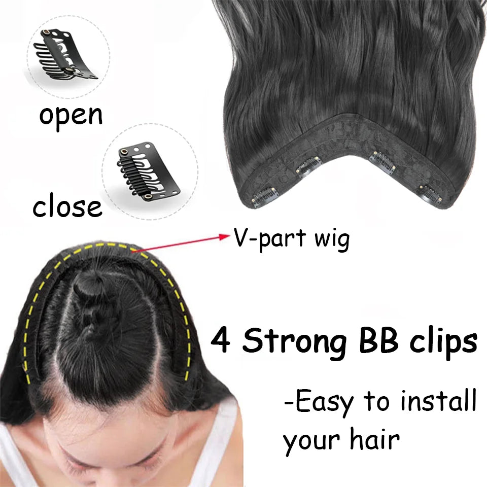 24 Inch Wavy Clip-In Hair Extensions for Instant Volume