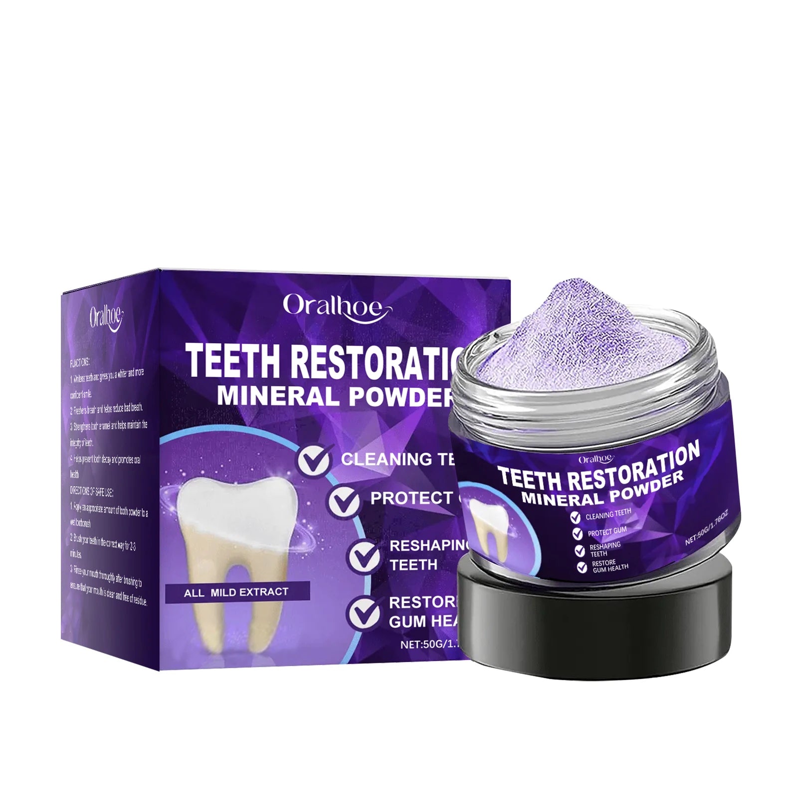 Natural Teeth Whitening and Enamel Restoration Powder for Brighter Smiles - 14