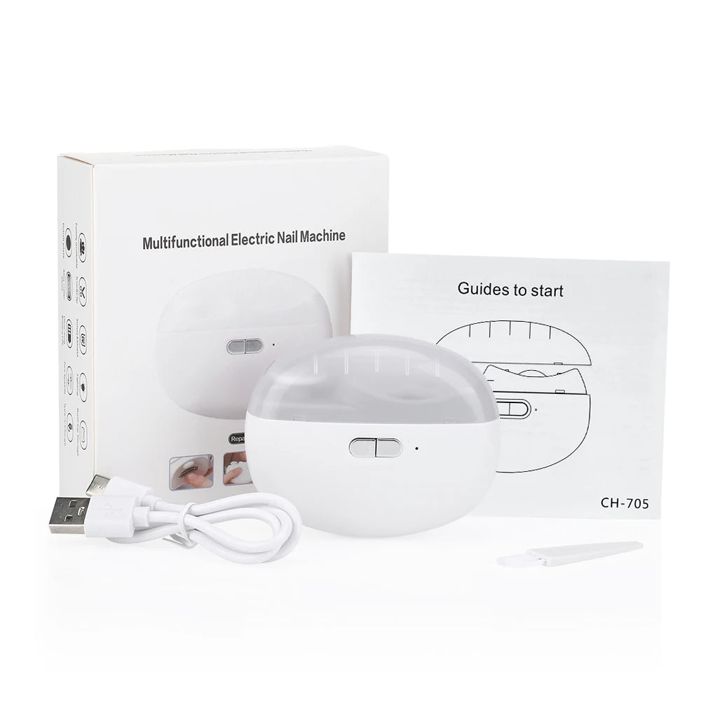 Automatic Electric Nail Clipper with LED Light for Safe Trimming - 15