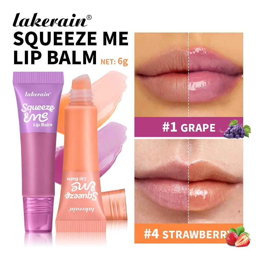 Hydrating Squeeze Lip Balm for Deep Moisture and Sheer Tinted Care