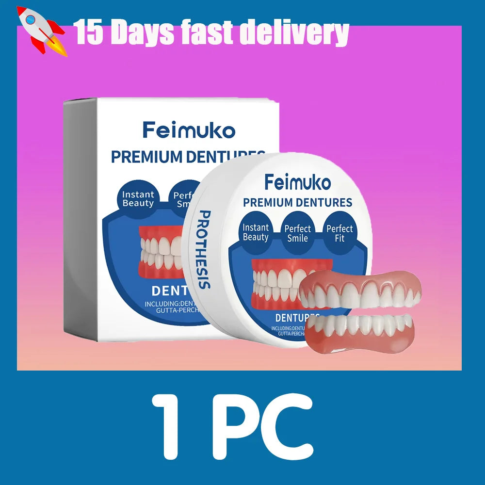 Comfortable Silicone Snap-On Dentures for Natural Smile and Instant Fit - 7