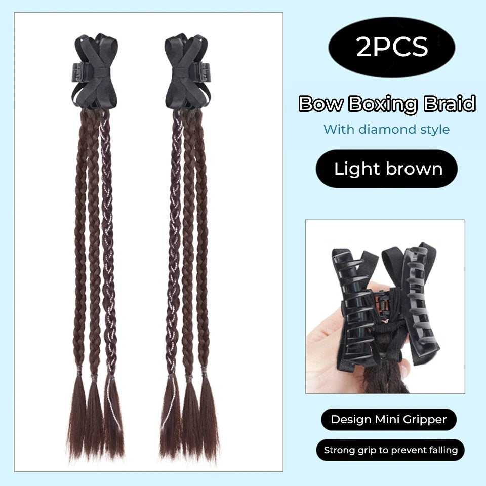 Long Clip-In Bubble Braid Ponytail Hair Extension for Daily Styling