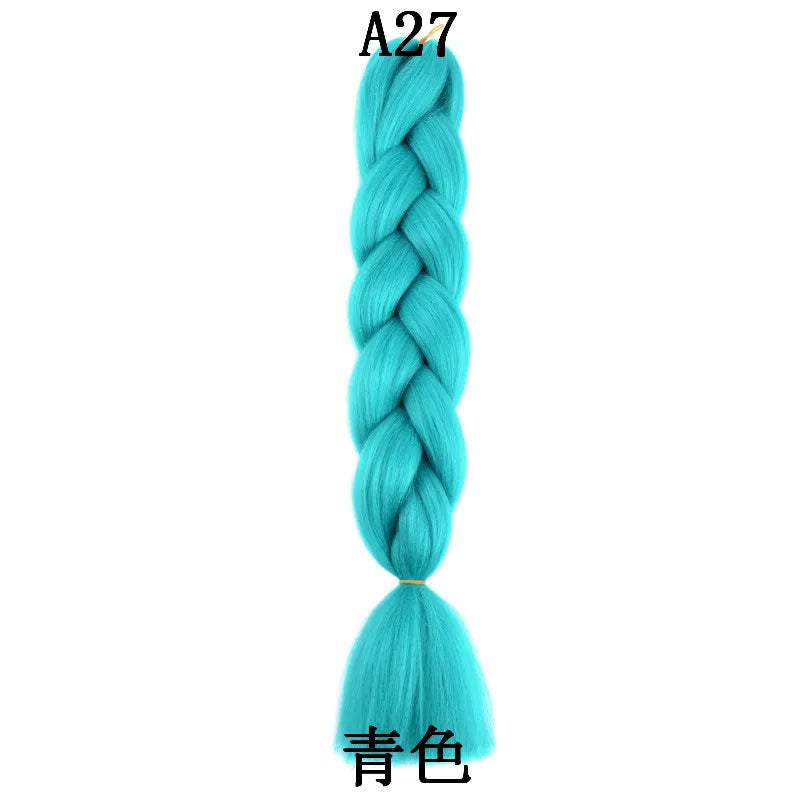 24-Inch Synthetic Jumbo Braiding Hair Extensions for Styling