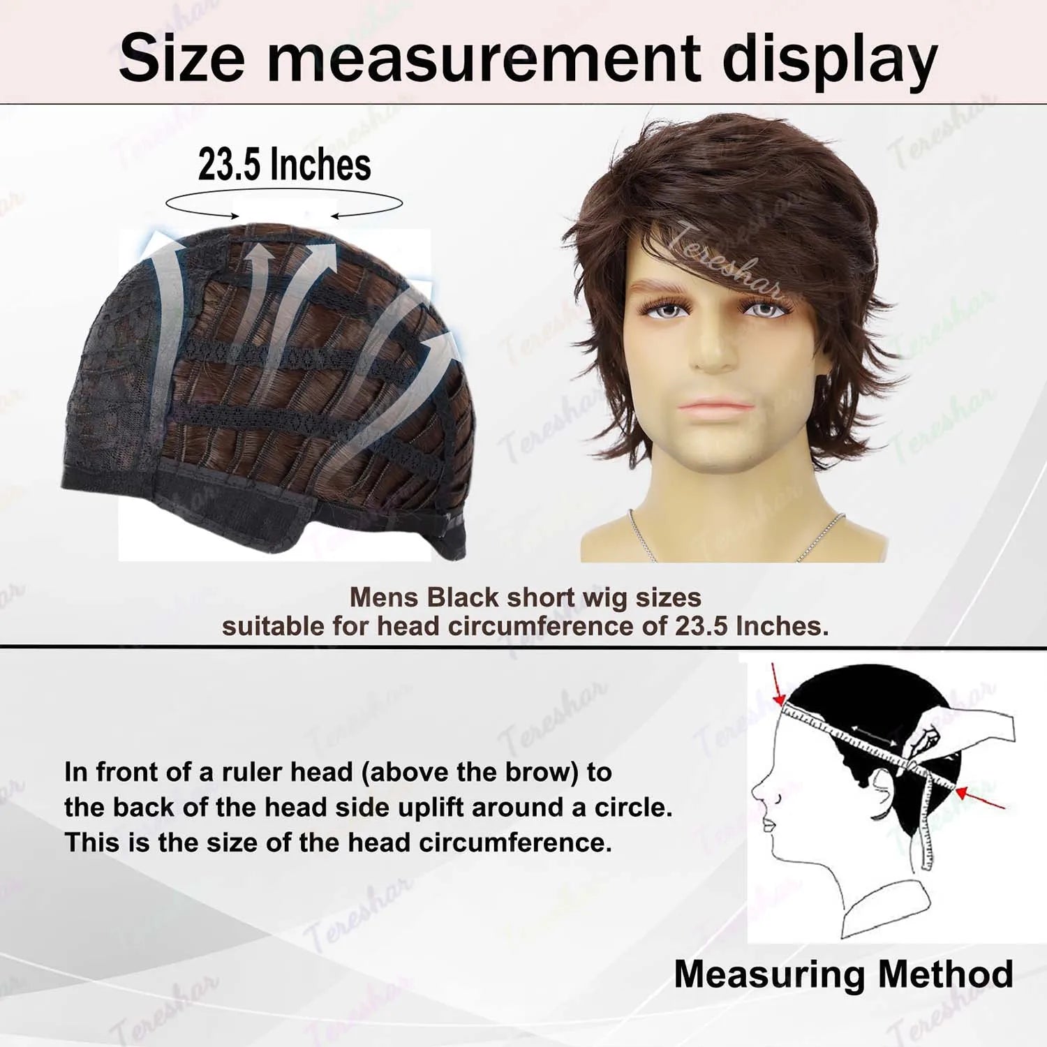 Short Curly Layered Synthetic Wig for Men Cosplay and Daily Style - 5