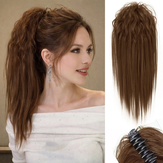 16-Inch Claw Clip Straight Ponytail Hair Extension