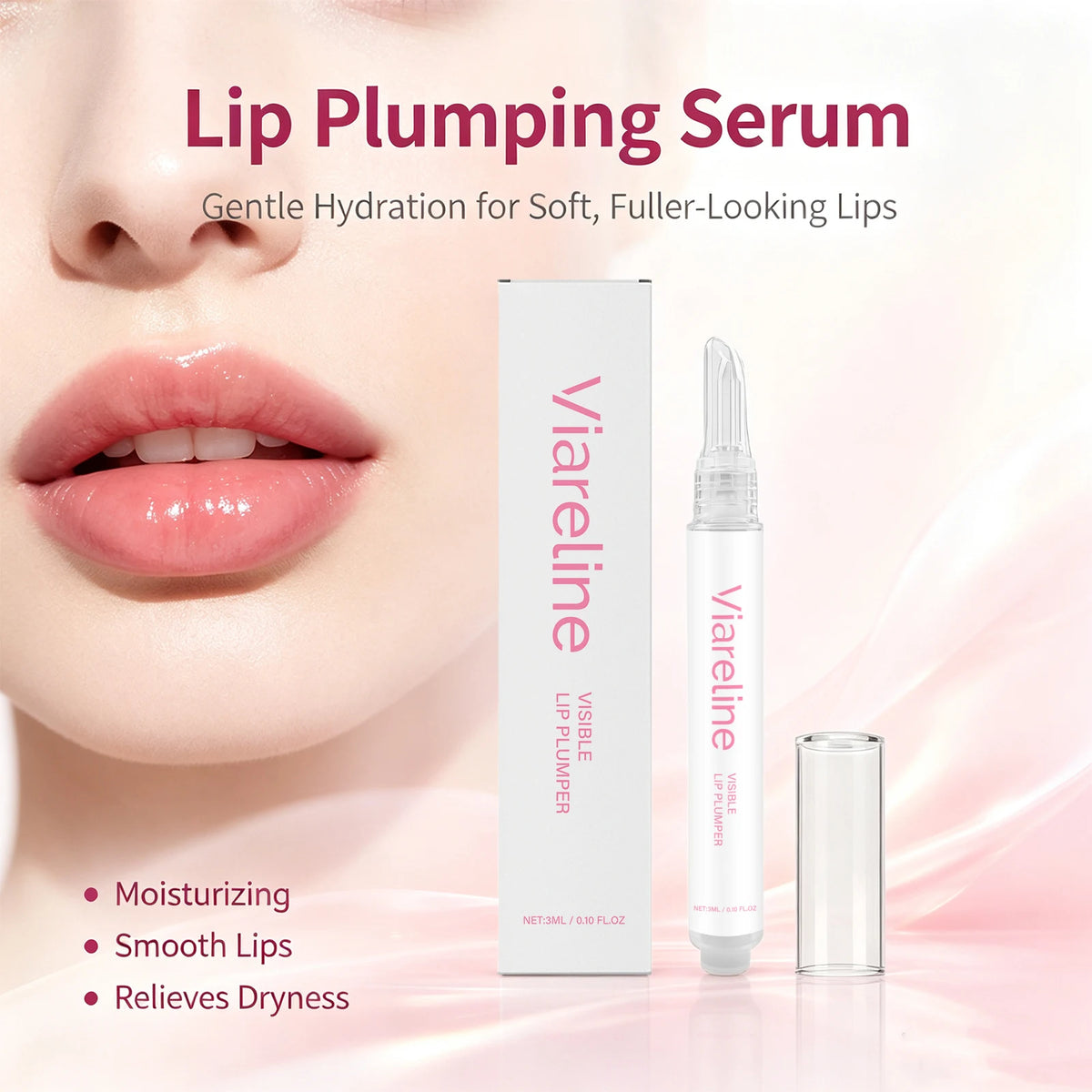 Hydrating Lip Plumper Serum for Smooth and Volumized Lips
