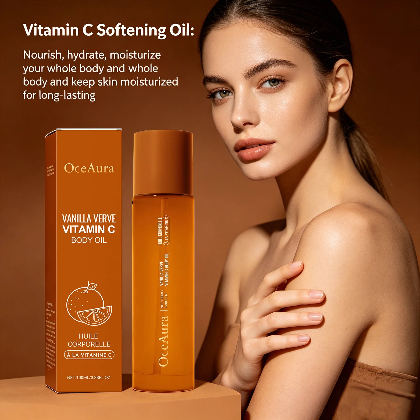 Vitamin C Brightening Body Oil for Deep Hydration and Radiant Skin - 5