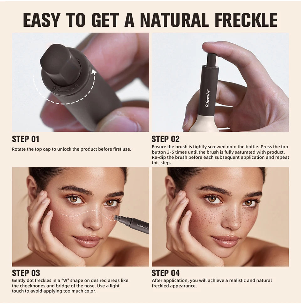 Waterproof Freckle Stamp Pen for Natural Looking Faux Freckle Makeup - 13