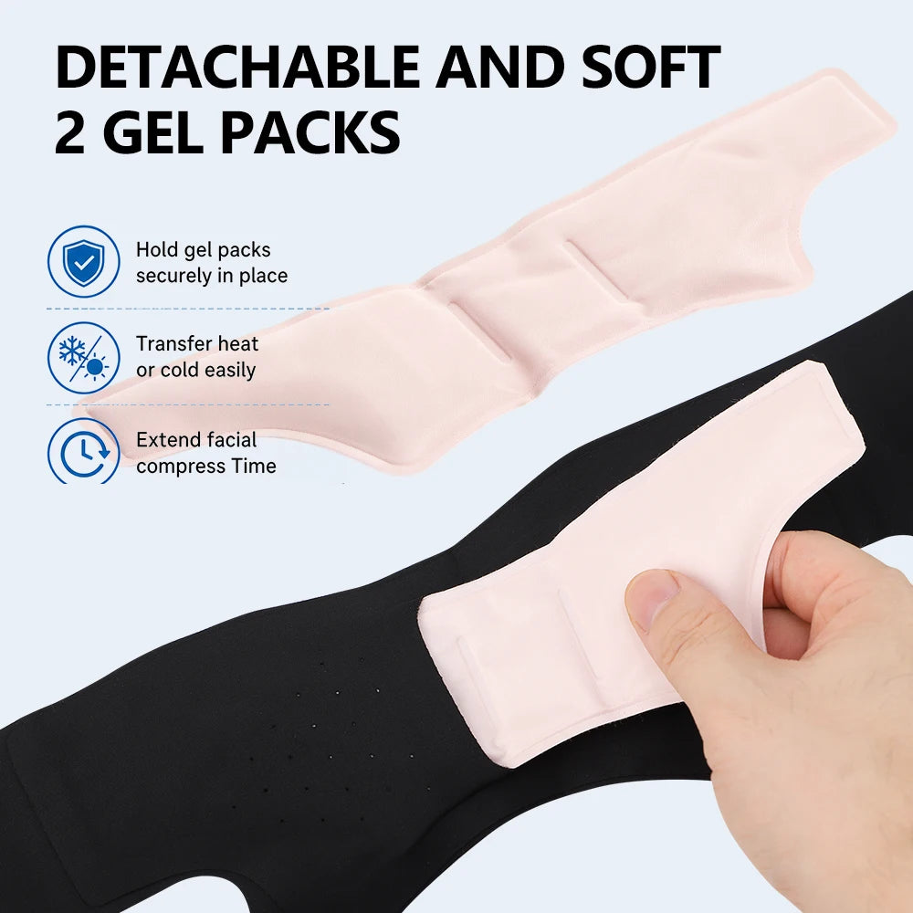 Hot and Cold V-Line Face Lifting Bandage for Jaw Relief and Firming - 13