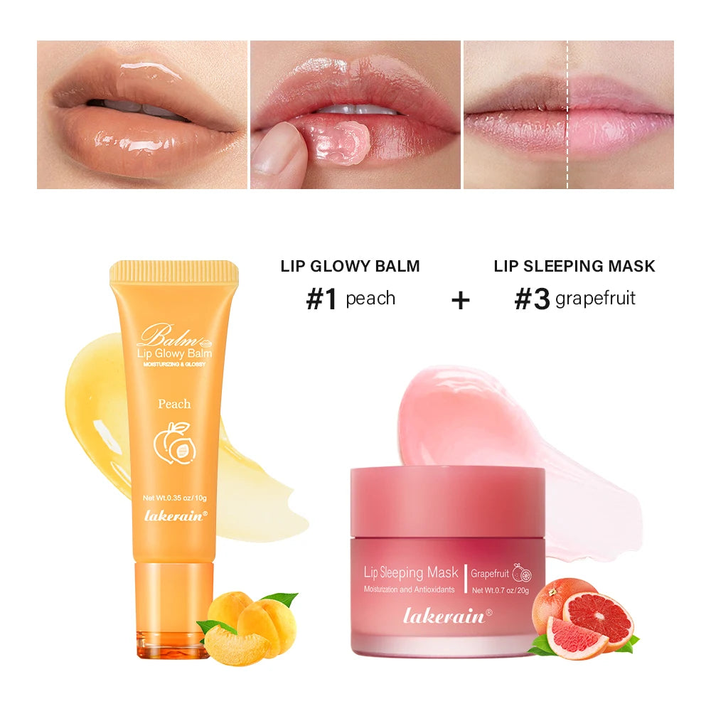 Hydrating Lip Repair Balm and Overnight Recovery Sleeping Mask Set