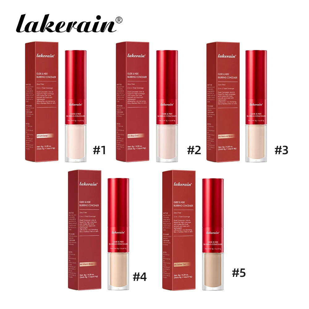 2-in-1 Blurring Concealer and Liquid Foundation for Flawless Full Coverage - 19
