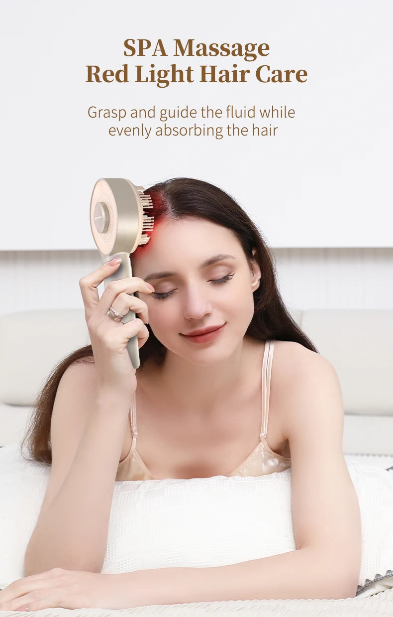 Electric Scalp Massage Comb with Red Light Therapy and Serum Applicator - 13